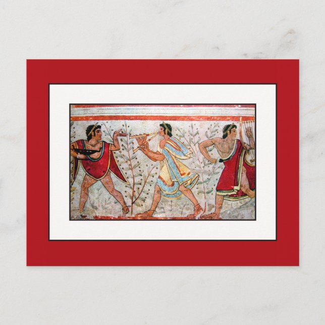 Etruscan Dancer and Musicians Postcard (Front)