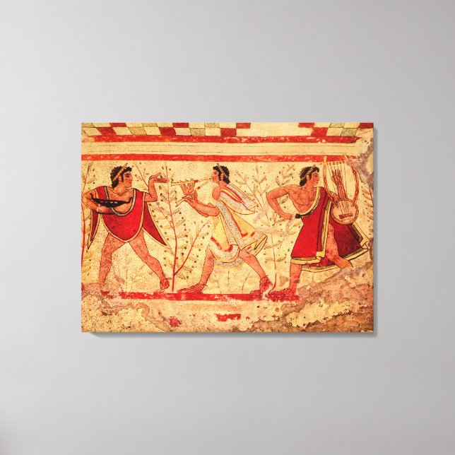 Etruscan musicians canvas print (Front)