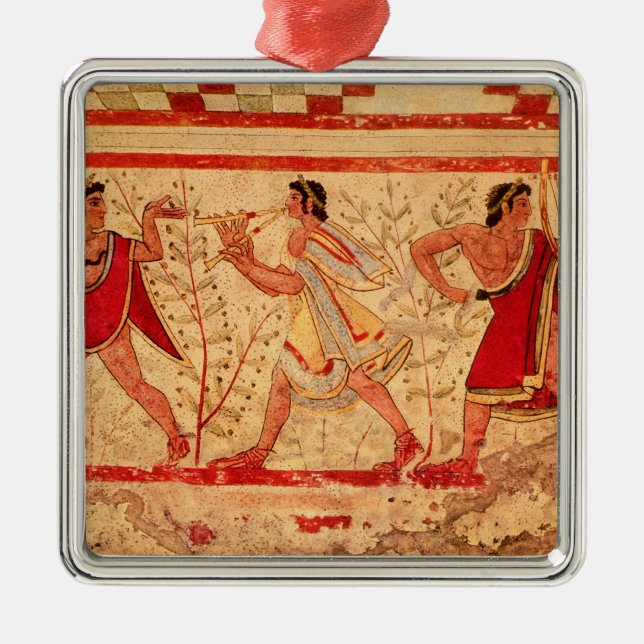 Etruscan musicians metal tree decoration (Front)