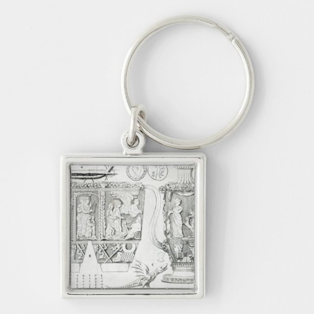 Etruscan Vase and Designs, 1749 Key Ring (Front)