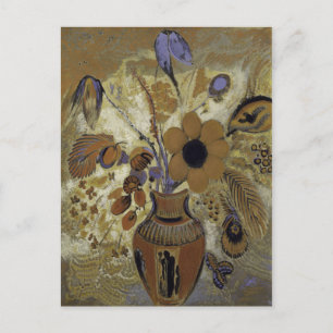 Etruscan Vase with Flowers Postcard