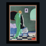 Ettore Tito Pochoir Art Deco Poster<br><div class="desc">Ettore Tito,  Art Deco,  Print- One of  Quatres Proverbes Par Tito "Hand in Pocket"</div>