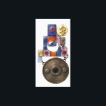 Etude 14: Chronograph. The Keeper of Time. Canvas Print<br><div class="desc">A mystical device designed to track the subtle shifts in temporal dimensions. Combining ancient runes with sacred gemstones, the Chronograph serves as a key to the layers of reality within the "Point of Assembly" universe. 3D rendered with high precision and mystical atmosphere.</div>