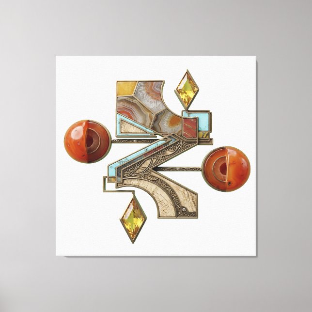 Etude 8. Lighthouse 3d. Canvas Print (Front)