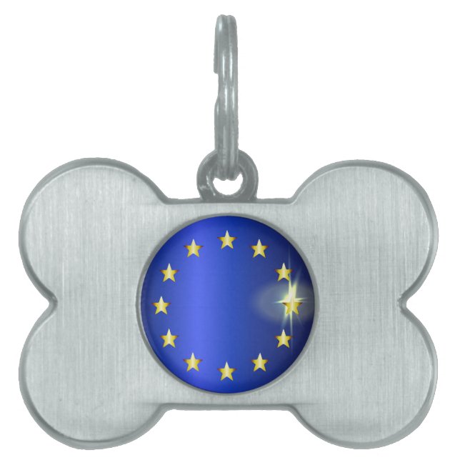 EU Bright Flag Pet Tag (Front)