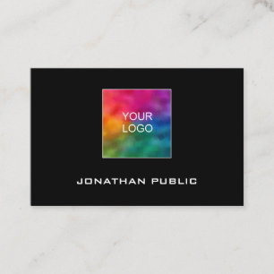 EU Euro Size Modern Business Cards Add Upload Logo