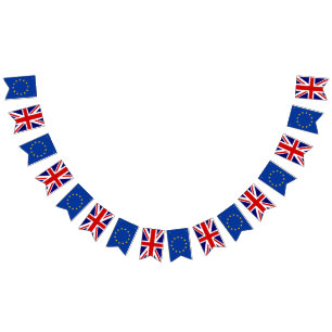 EU European Union British Union Jack English party Bunting