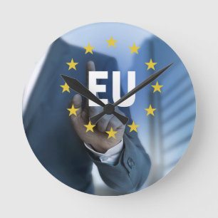 EU European Union touchscreen concept Round Clock