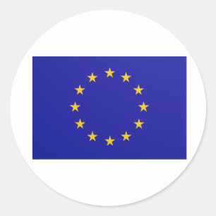 EU Flag Classic Round Sticker
