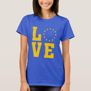EU Flag, European Union, LOVE T-Shirt