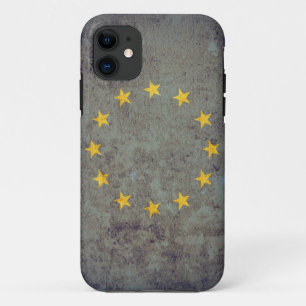 EU Flag - Grunge Case-Mate iPhone Case