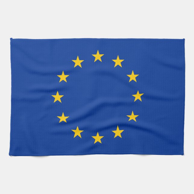 EU Flag Kitchen Towel (Horizontal)