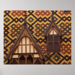 EU, France, Burgundy, Cote d'Or, Beaune. Tiled Poster