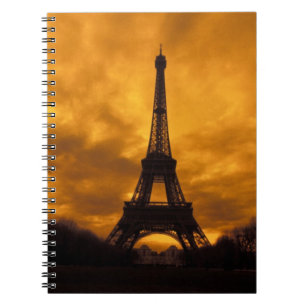 EU, France, Paris. Eiffel Tower. Spiral Notebook