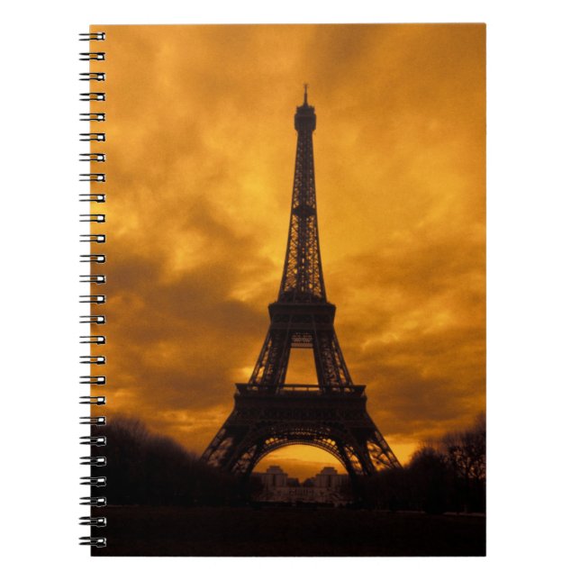 EU, France, Paris.  Eiffel Tower. Spiral Notebook (Front)