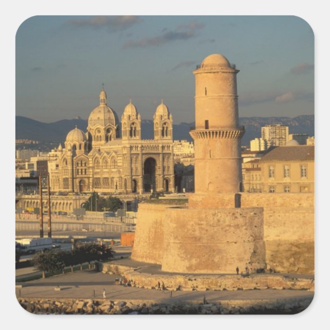 EU, France, Provence, Bouches-du-Rhone, Square Sticker (Front)