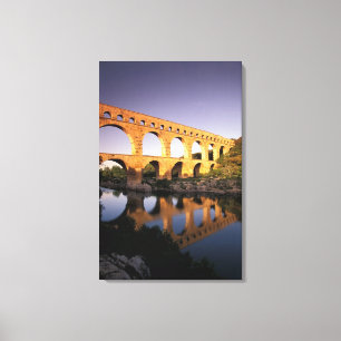 EU, France, Provence, Gard, Pont du Gard. 4 Canvas Print