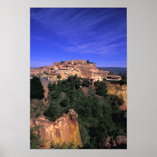 EU, France, Provence, Vaucluse, Rousillon. Poster