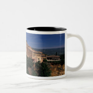EU, France, Provence, Vaucluse, Roussillon. 4 Two-Tone Coffee Mug