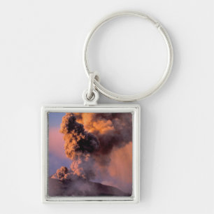 EU, Italy, Sicily, Mt. Etna summit vent Key Ring