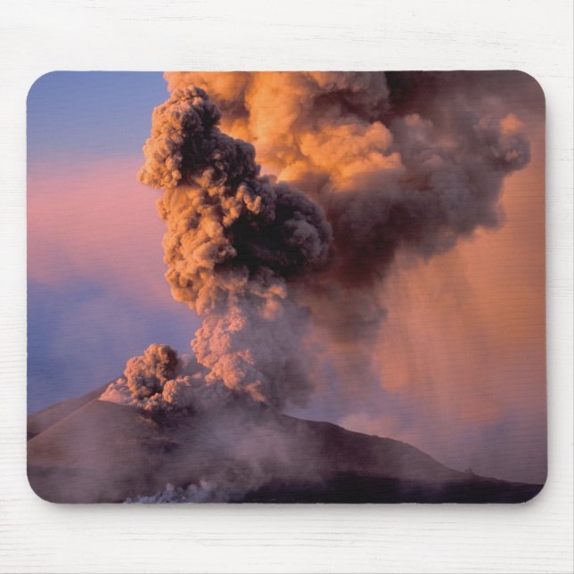 EU, Italy, Sicily, Mt. Etna summit vent Mouse Pad (Front)