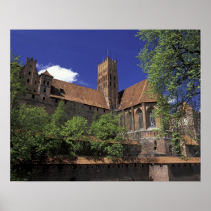 EU, Poland, Pomerania, Malbork. Europe's largest Poster