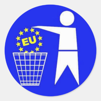EU protest sticker