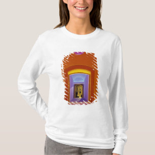 EU, Spain, Barcelona. Lit doorway near Picasso T-Shirt