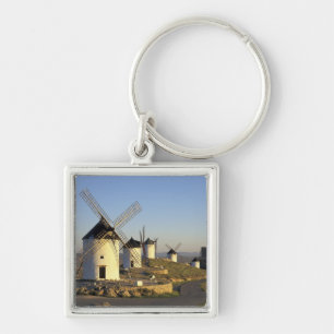 EU, Spain, La Mancha, Consuegra. Windmills and Key Ring