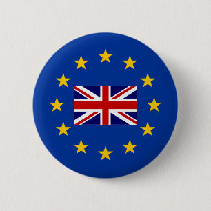 EU UK referendum brexit vote pin buttons