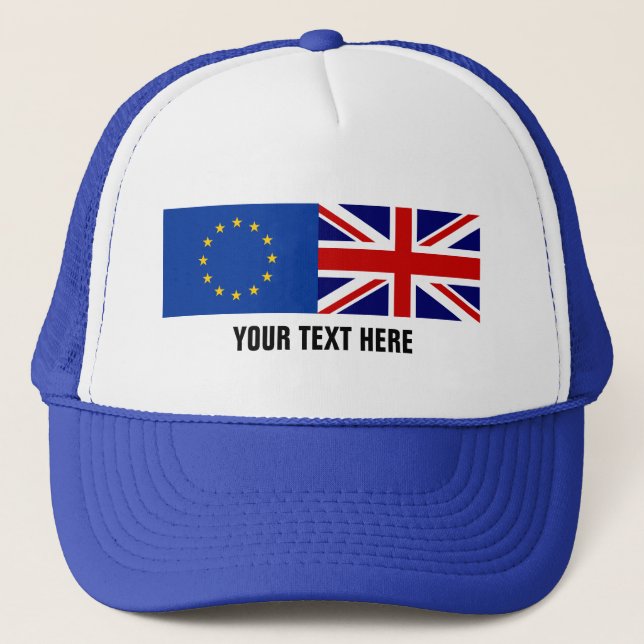 EU UK referendum BREXIT voting trucker hat (Front)