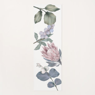 Eucaliptus Blush Cotton Floral Training Yoga Mat