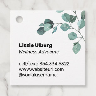 Eucalpytus Essential Oil Sample Favour Tags