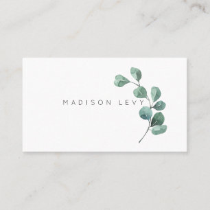Eucalypt Branch Leaves Artisan Business Appointment Card