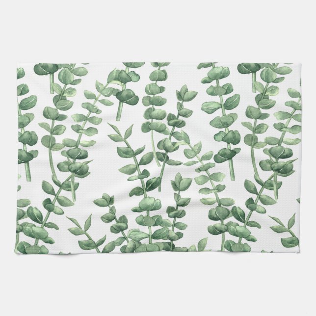 Eucalyptus 1 tea towel (Horizontal)