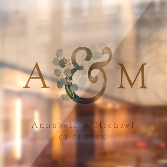 Eucalyptus, Ampersand, Monogram, Wedding (Sheet 2)