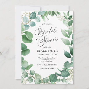 Eucalyptus and Greenery Bridal Shower Invitation
