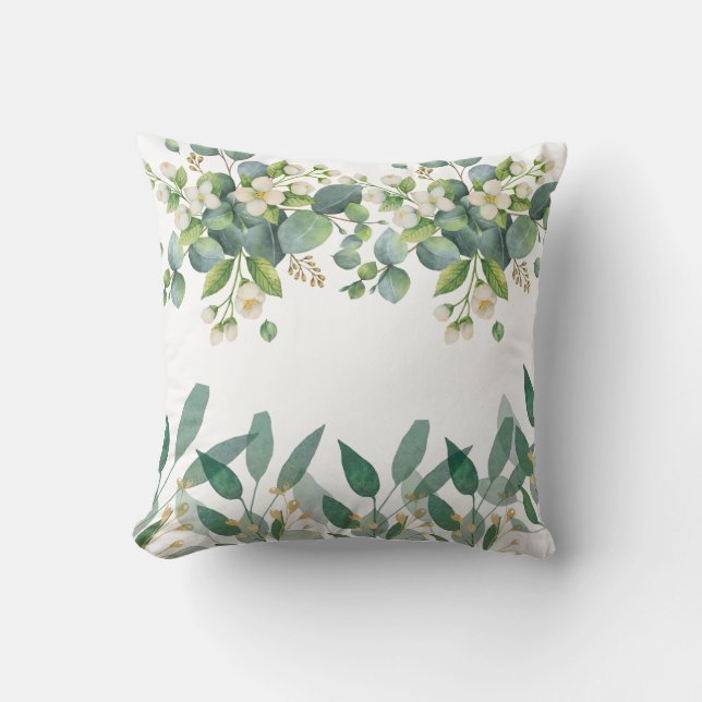 Eucalyptus and Jasmine Serenity Pillow (Front)