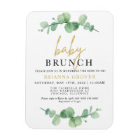 Eucalyptus Baby Shower Brunch Invitation