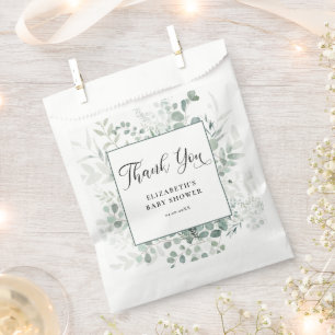 Eucalyptus Baby Shower Thank You Favour Bags