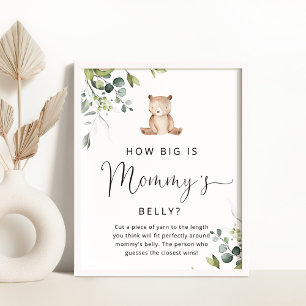 Eucalyptus bear how big is mummy's belly game poster