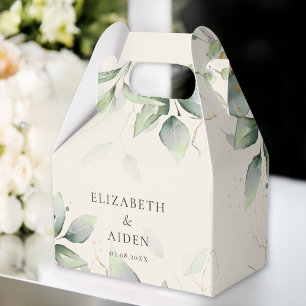 Eucalyptus, Beige, Greenery, Wedding Box