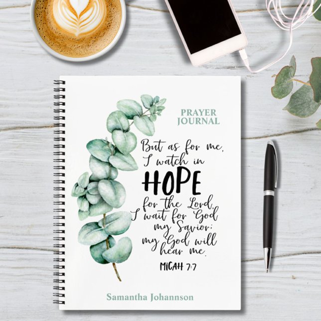 Eucalyptus Bible Verse About Hope Prayer Journal (Creator Uploaded)