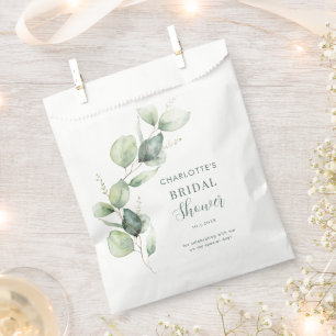 Eucalyptus Botanical Bridal Shower Favour Bags