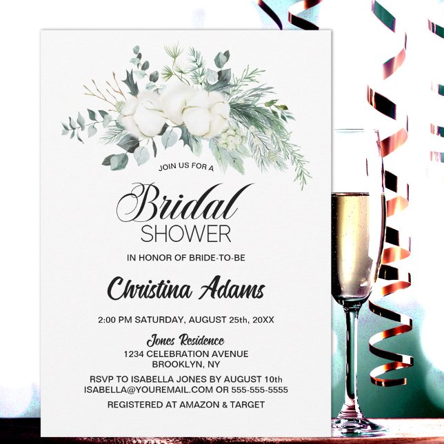 Eucalyptus Botanical Bridal Shower Invitation (Creator Uploaded)