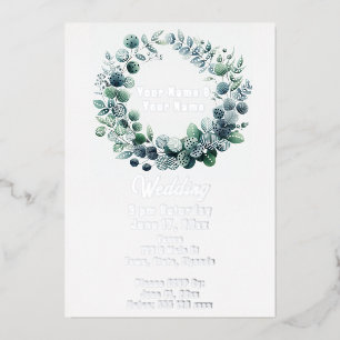 Eucalyptus Botanical Foil Invitation