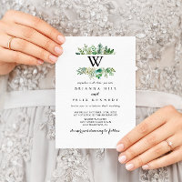 Eucalyptus Botanical Foliage Monogram Wedding