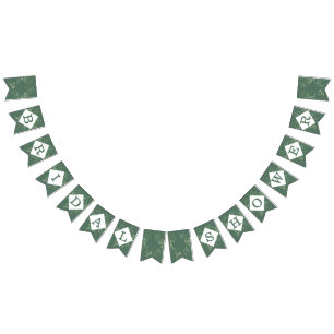 Eucalyptus Botanical Greenery Modern Bridal Shower Bunting