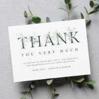 Eucalyptus Botanical Letter Green & White