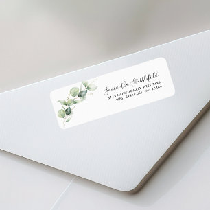 Eucalyptus Botanical Minimalist Return Address